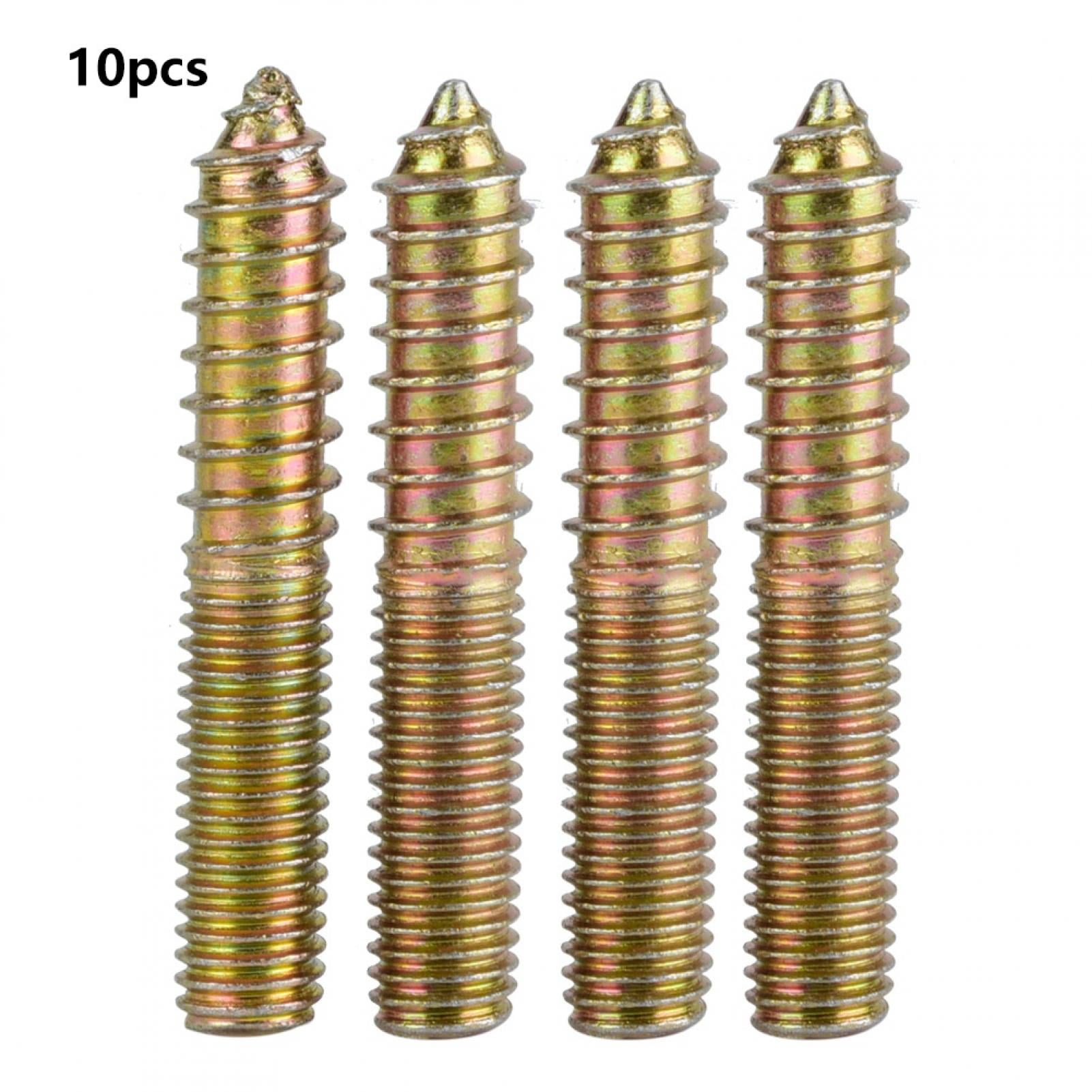 Dowel Screw, Iron Zinc Plating Sturdy Wood Screw, For Making Joints