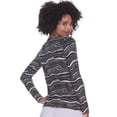 thumbnail image 2 of Felina | Velvety Soft Scoop Neck L/S (Black Wave, X-Large), 2 of 2