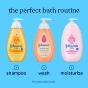 Johnsons Head-to-Toe Gentle Baby Moisture Wash & Shampoo, 13.6 fl. oz