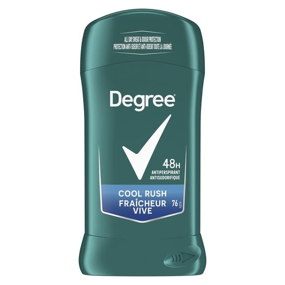 Degree Base Antiperspirant Stick, Cool Rush, 76g