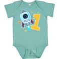 thumbnail image 3 of Inktastic Rocket Spaceship Happy First Birthday Boys or Girls Baby Bodysuit, 3 of 5