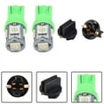 10pcs Green For T10 194 LED Bulbs Instrument Panel Gauge Cluster Dash