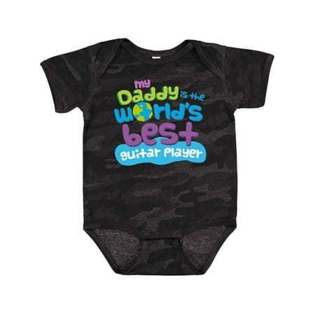 

Inktastic Guitar Player Dad Worlds Best Gift Baby Boy or Baby Girl Bodysuit