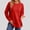 Red womens long sleeve pullover tops a1, variant on RRJ Women's Fall Winter Long Sleeve Pullover Tops Casual Round Neck Side Slit Curved Hem Solid Basic Tee Shirts, Purple S
