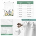 thumbnail image 6 of Spring Daisy Balloon Curtains 63 Inch Length for Living Room/Bedroom, Country Botanicala Flowers Eucalyptus Trees Rod Pocket Privacy Door Curtains Decorative Tie Up Shade for Window 52"x63", 6 of 8