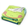 thumbnail image 2 of DouZhe Ultra-Soft Micro Fleece Lightweight Flannel Bed Blanket, Adorable Animal Green Frog Print Cozy Warm Throw Blankets, 50"x40", 2 of 7