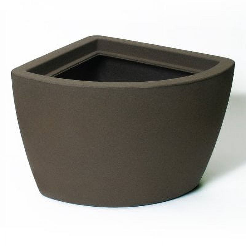Algreen 30312 35 gal Hampton Contemporary Brownstone Corner Planter