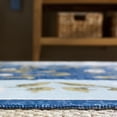 thumbnail image 5 of SAFAVIEH Martha Stewart Kyler Floral Machine Washable Area Rug, Dark Blue/Light Blue, 4' x 6', 5 of 11