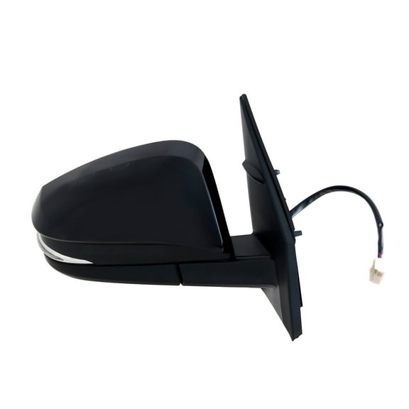 70171T - Fit System Passenger Side Mirror for 13-15 Toyota RAV4, US built (to 11-14-15) & Japan Built, built, textured black w/ PTM cover, w/ turn signal, foldaway, Heated Power