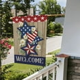 thumbnail image 5 of Patriotic Welcome Garden Flag 12.5"x18" – Inspirational Outdoor Decoration for Yard, Garden, or Home – American-Themed Double-Sided Flag for Porch, Lawn, and Patriotic Holidays, 5 of 5