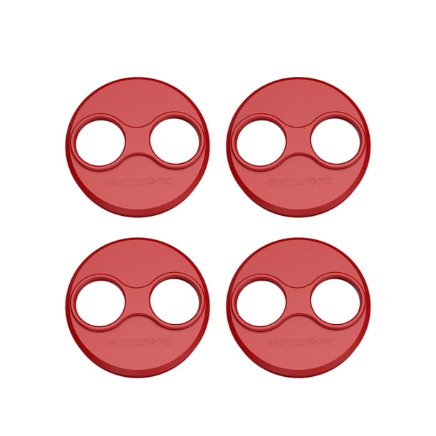Moyic Cubiertas de Motor de Dron, Protector de cuadricóptero, a prueba de polvo, a prueba de humedad, tapas a prueba de colisiones, reemplazo para Accesorios para aéreos Rojo