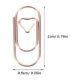 thumbnail image 4 of 150 Pcs Paper Clip Clips Bookmarker Business Card Holders Office Supplies Bookmarks Creative Novelty File Delicate, 4 of 6