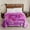 05-Purple, variant on NC King Size Blanket 2 Ply Thick Warm Plush Bed Blanket for Winter, 10lbs, Purple Floral, 85"x93"