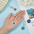 thumbnail image 3 of Evil Eye Keychain Charms Rhinestone Pendant Keychain Alloy pendant Keychain Amulet Good Luck Charms for Keys Bags, 3 of 9