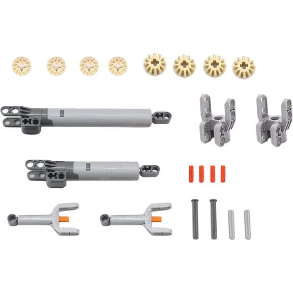 Technic Hydraulic Parts Pneumatic Kit - Compatible with Major Bricks Set, Replacement Parts and Pieces - Air Pump Gears and Axles Set  Random color of parts
