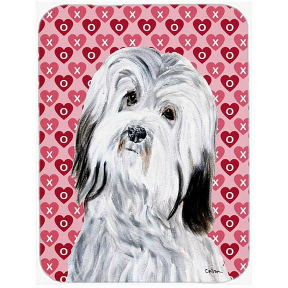 Havanese Hearts And Love Mouse Pad, Hot Pad Or Trivet, 7.75 x 9.25 In.