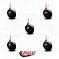 thumbnail image 2 of 2.25 Inch Antique Soft Tread Ball Caster – 5/16 Inch Threaded Stem – Set of 5, 2 of 2
