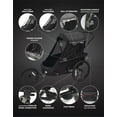 thumbnail image 4 of Wike Premium Suspension Bike Trailer – Black - Includes Stroller & Jogger Kit, 4 of 8