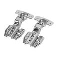 thumbnail image 2 of Hinges, 105-110° Stainless Steel Muffler Close Cabinet Hinges With Adjustable Screw For Kitchen Bathroom Big Bend, 2 of 8