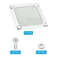 thumbnail image 3 of Uxcell 60mm Fan Filter Grill with Screws, 5 Pack Stainless Steel Mesh Dustproof Case Cover for Computer, Silver Tone, 3 of 5