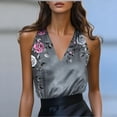 thumbnail image 3 of Womens Tank Tops Elegant Satin Camisole with A Deep V-Necklin And Delicate Spaghetti Straps for Layering or Evening Wear Summer Sleeveless Tops, 3 of 6