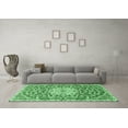 thumbnail image 3 of Ahgly Company Indoor Rectangle Medallion Emerald Green Traditional Area Rugs, 2' x 3', 3 of 4