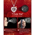thumbnail image 4 of Preserved Real Rose Box with I Love You Necklace, Eternal Flowers Rose Gifts for Mom Grandma Wife Girlfriend on Mother's Day Birthday Valentine Christmas Anniversary, Romantic Gifts Present for Her, 4 of 8