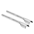 thumbnail image 2 of Half round leather cutter leather craft tool leather craft punch leather cutter punch half round punch 2Pcs Half Round Leather Cutter Tool Steel Punch Craft Tools Set Kit for Belt, 2 of 7