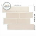 thumbnail image 2 of Smart Tiles Peel and Stick Backsplash, 5 Adhesive Tiles, Metro Beige, 11.55"x8.38", 2 of 4