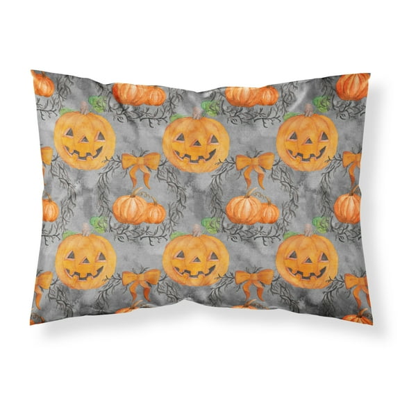 Watecolor Halloween Pumpkins Fabric Standard Pillowcase