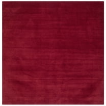 SAFAVIEH Himalaya Rachelle Solid Wool Area Rug, Red, 4' x 4' Square