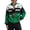 Green, variant on Womens Racing Jacket Color Block Letter Graphic Bomber Jackets Zip Up Lightweight Varsity Coats Plus Size Bomber Jacket, Relaxed Fit Long Sleeve Zip‑Up Outerwear with Pockets for Spring Fall,Pink
