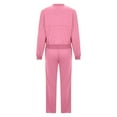 thumbnail image 6 of Women 2 Piece Outfits Sweatsuit Oversized Zip-Up Sweatshirt Sweatpants Tracksuit Sweat Lounge Matching Set 2025 Fall Trendy, 6 of 6