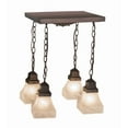 thumbnail image 7 of Meyda Tiffany 171551 Bungalow 4 Light 23" Wide Semi-Flush Ceiling Fixture - MultiColor, 7 of 7