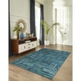 thumbnail image 3 of The Rug Department Liora Manne Fiesta Squares Indoor Rug Aqua, 3 of 3