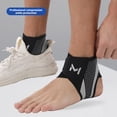 thumbnail image 3 of Adjustable Ankle Brace Foot Support for Sports & Running, High Elasticity Protective Gear Sleeve, Breathable Compression Wrap for Sprain Prevention & Recovery, 3 of 8