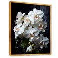 thumbnail image 2 of Designart "Elegant Petals Of White Orchids" Orchids Floater Framed Canvas Prints, 2 of 5