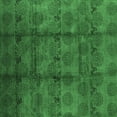 thumbnail image 1 of Ahgly Company Indoor Square Oriental Emerald Green Industrial Area Rugs, 3' Square, 1 of 4