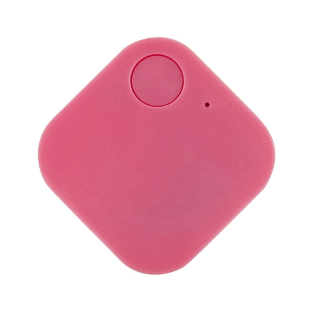 Interruptor de cámara de localización anti-perdida inalámbrica inteligente con alarma Bluetooth para mascotas, niños mayores, cuadrado, rosa Eigraketly EL001774-11