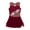 Burgundy, variant on YEAHDOR Kids Girls Sleeveless Sequins Floral Ballet Skirted Leotard Figure Ice Skating Dress Costume