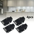 thumbnail image 5 of BCLONG 4pcs/pack Door Push To Open Touch Magnetic Black Cabinet Catch Heavy Duty Latch, 5 of 11