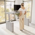 thumbnail image 2 of Stratus 72W x 30D Adjustable Standing Desk in Platinum Gray - Engineered Wood, 2 of 8