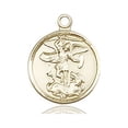 thumbnail image 3 of 14kt Gold St. Michael the Archangel Medal, 3 of 3