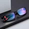 thumbnail image 3 of Gafas de presbicia, gafas de presbicia deportivas con marco de dos colores y anti luz azul, gafas de presbicia con marco negro y rojo, gafas de presbicia para hombres y mujeres, gafas claras, 3 of 5