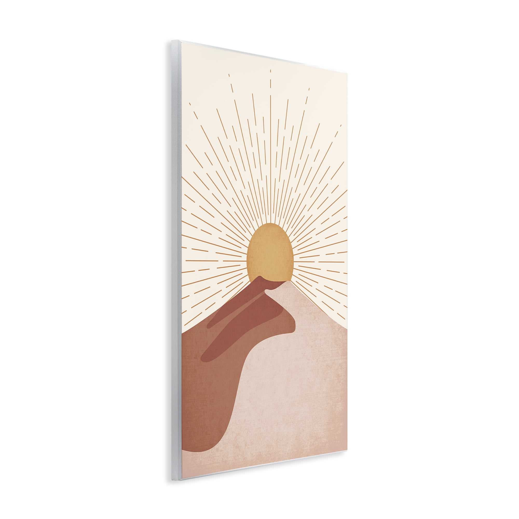 Stupell Industries Sand Dune & Sun Rays Landscape & Nature Painting Unframed Art Print Wall Art, 13 x 19