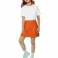 thumbnail image 2 of Coerni Girls' 2-in-1 Flowy Shorts Skirt Athletic Dance Running Skorts Culottes Tennis Yoga Sweatpants Trendy Sport Cartwheel Shorts, 2 of 5