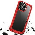 thumbnail image 6 of Tough Shield Snap-on Transparent Case and Tempered Glass Screen Protector for iPhone 14 Plus - Red, 6 of 11