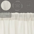thumbnail image 5 of VHC Brands Tobacco Cloth, Farmhouse Curtain Panels, Antique White, 96x40, Set of 2, 5 of 11