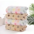 thumbnail image 4 of Pidada 100% Cotton Polka Dot Pattern Hand Towels for Bathroom Set of 2 (Beige), 4 of 9
