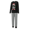 thumbnail image 3 of Family Matching Christmas Pajamas Set Letter Stripe Hat Print Holiday Pjs Sleepwear Loungwear, 3 of 10
